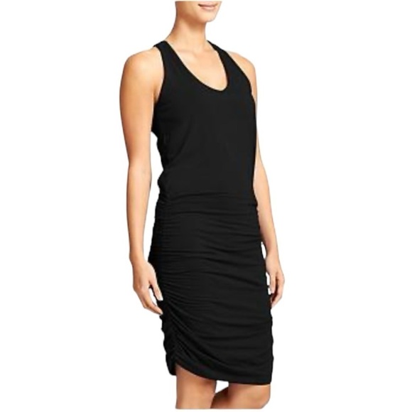 Athleta Dresses & Skirts - Athleta Women’s Tee Racerback Black Knit Dress